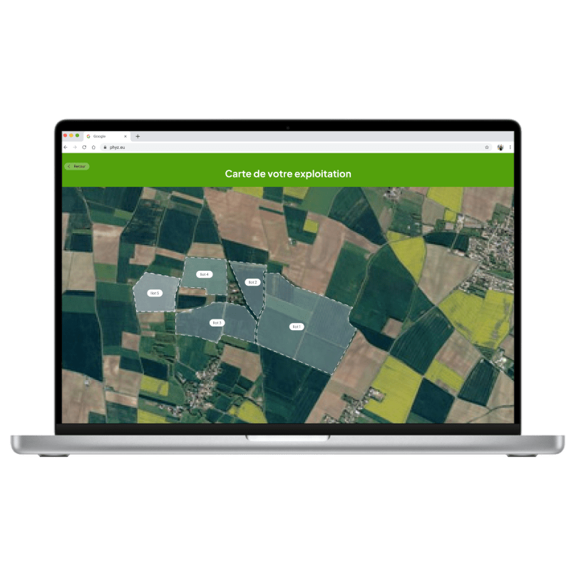 carte RPG parcelles agricoles Telepac