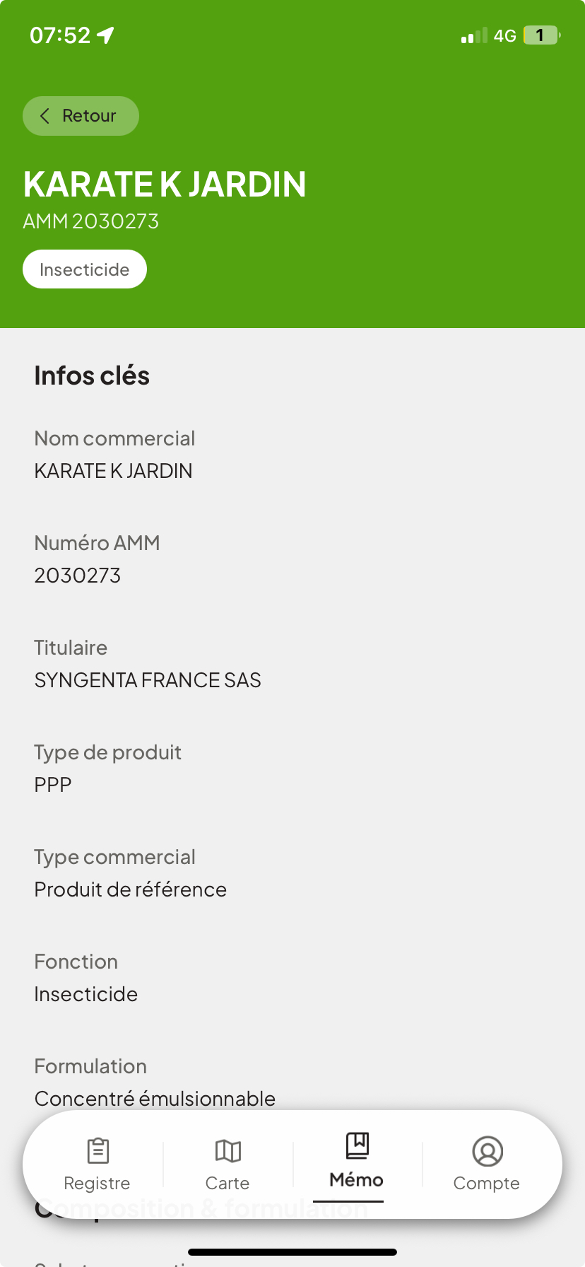 Accès Base de données EPHY - plus de 30000 produits