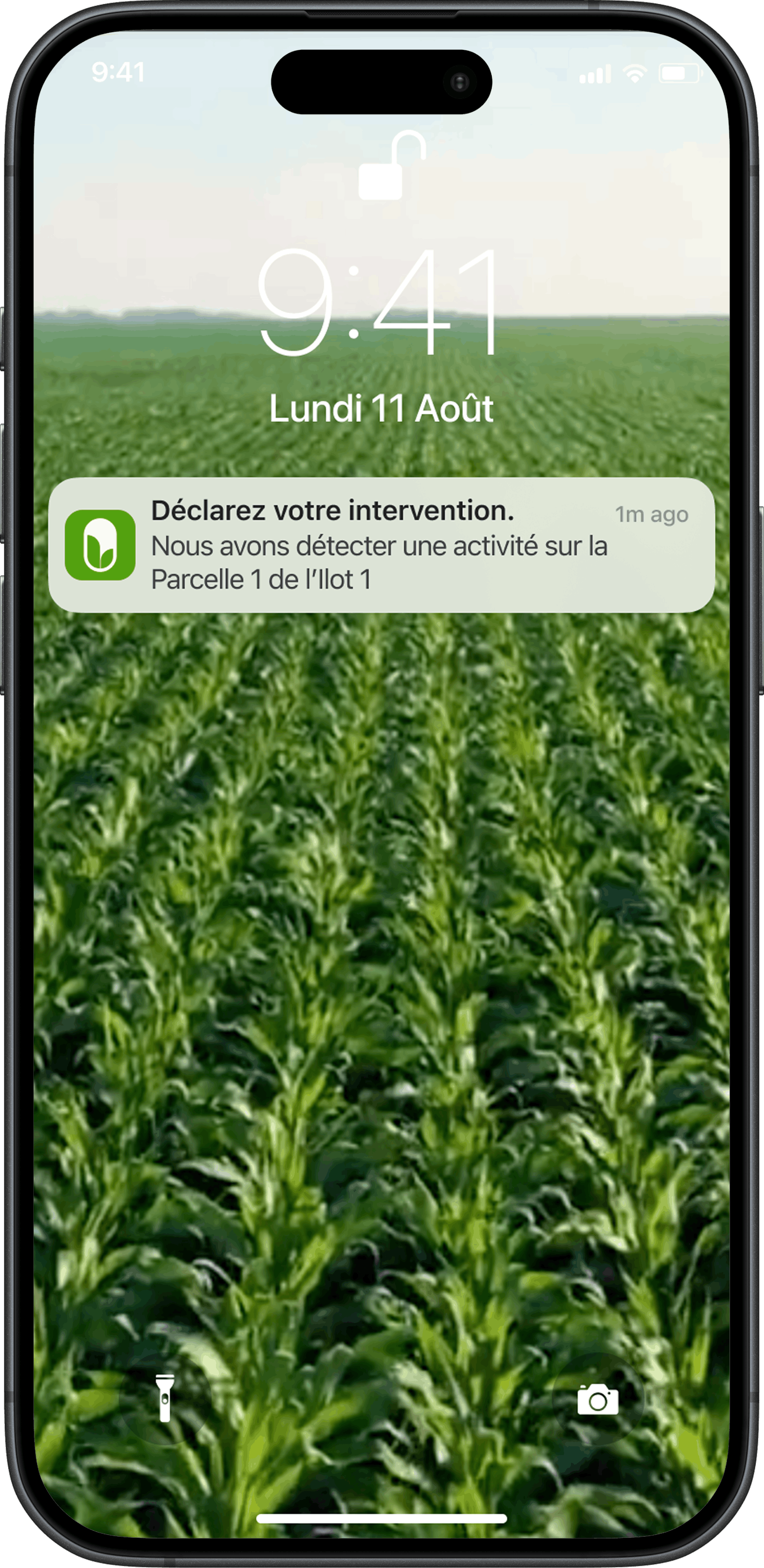 Capture écran de l'applicartion mobile de registre phytosanitaire Phyz